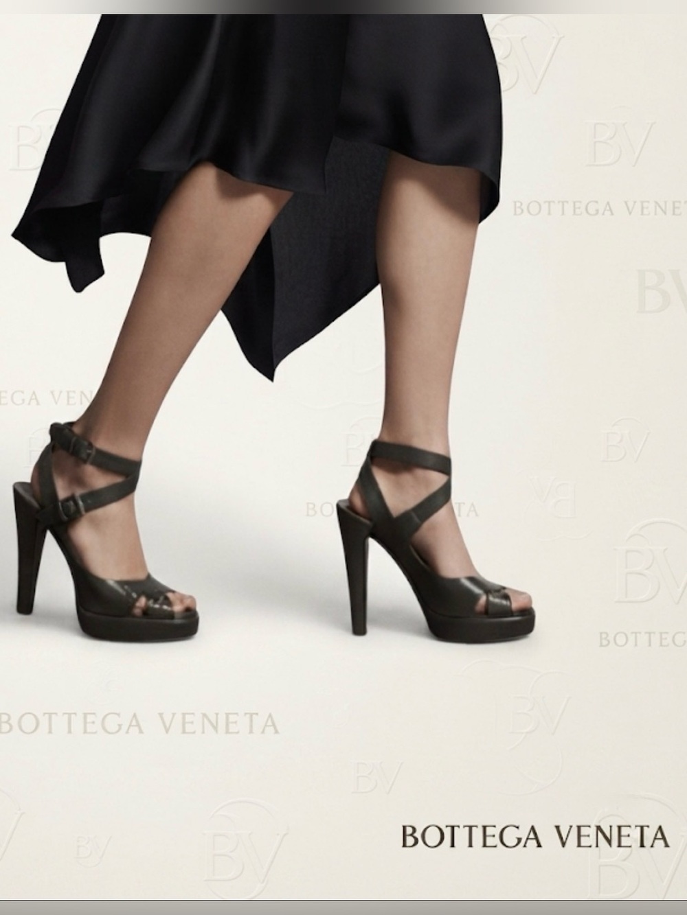 authentic Bottega Veneta luxury designer leather heels sandals sz 9